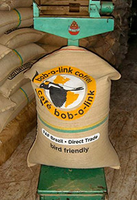 Projekt-Kaffee in S&auml;cken verpackt